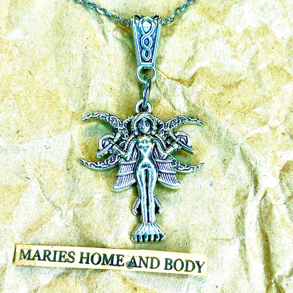 Lilith Statue Sigil Mini Pendant Charm Necklace Jewelry New Unisex